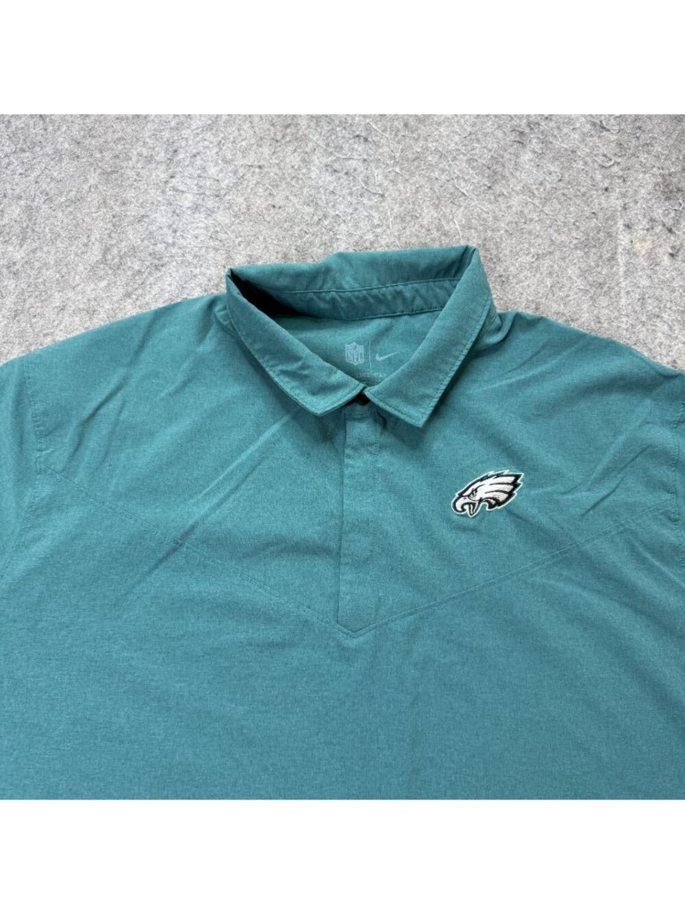Philadelphia Eagles Nike Polo Shirt Men 2XL Green Performance Stretch DRI-FIT